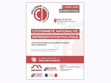 [Reporté] Citoyenneté, nationalité, représentation politique