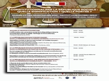 Constitutionnaliser la République sociale : quelle signification ? quelle portée ? 